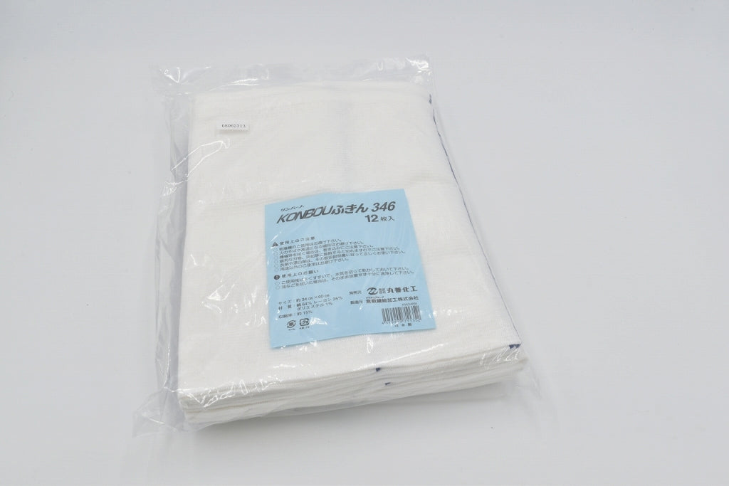 KM-346 ＫＯＮＢＯＵふきん３４６ 12枚袋入