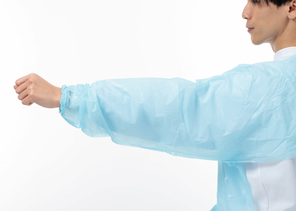 BB-3  M ＬＤ割烹着ブルー 30枚箱入