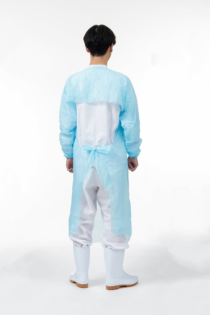 BB-3  M ＬＤ割烹着ブルー 30枚箱入