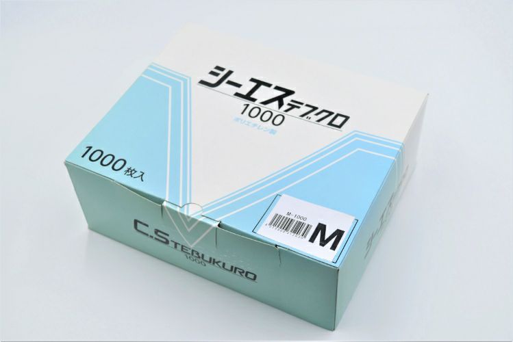 M-1000 シーエス手袋 ナチュラル 1000枚箱入