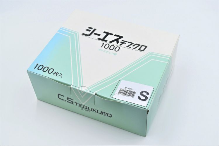 M-1000 シーエス手袋 ナチュラル 1000枚箱入